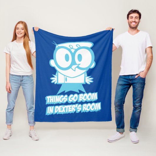 デクスターの部屋はブーム フリースブランケット (インサイチュ)