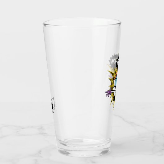 デクスター「ユーレカ！」 ハーフトーン吹き出しグラフィックス タンブラーグラス (右)