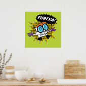 デクスター「ユーレカ!」 ハーフトーン吹き出しグラフィックス ポスター (キッチン)