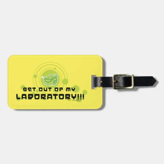 デクスター – 研究室から出て!!! ラゲッジタグ (正面横)