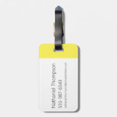 デクスター – 研究室から出て!!! ラゲッジタグ (裏面縦)