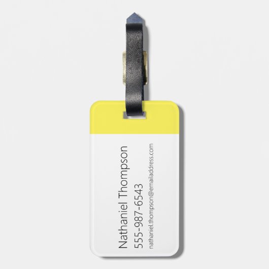 デクスター – 研究室から出て!!! ラゲッジタグ (裏面縦)