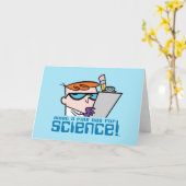 デクスター – 科学素晴らしにとって何の日だ! カード (黄色い花)