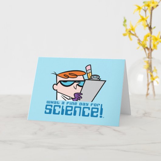 デクスター – 科学素晴らしにとって何の日だ! カード (黄色い花)