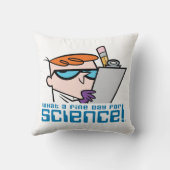 デクスター – 科学素晴らしにとって何の日だ！ クッション (裏面)