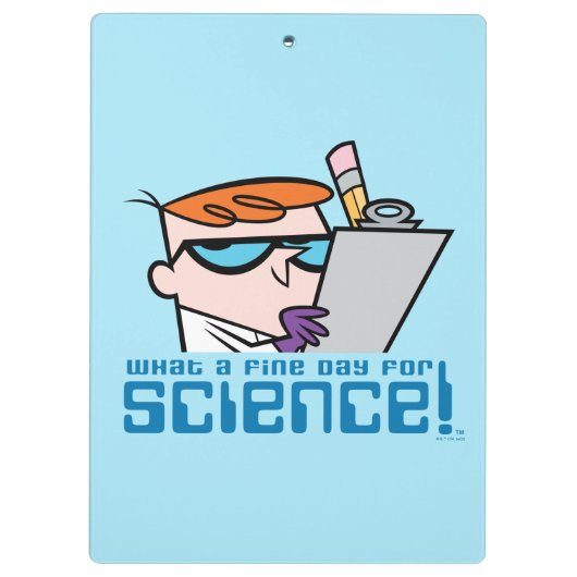 デクスター – 科学素晴らしにとって何の日だ！ クリップボード (裏面)