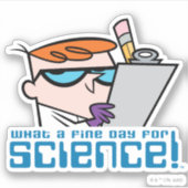 デクスター – 科学素晴らしにとって何の日だ! シール (正面)