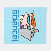 デクスター – 科学素晴らしにとって何の日だ！ フリースブランケット (正面(横))