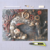 デクップスタームパンクサビ馬とギア 薄葉紙 (クラフト)