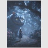 デクパージュの森の少女 ファンタジー 猫 薄葉紙 (正面)