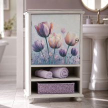 デクパージュ用チューリップの淡いラベンダー色の花