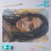 デクパージュ用ティシュペーパー 女性の絵画 薄葉紙 (クラフト)