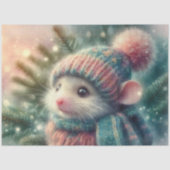 デクパージュ用ホリデーマウス+コージィウィンターハット 薄葉紙 (正面)