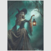 デクパージュ神秘的な森の魔女ランタン 薄葉紙 (正面)
