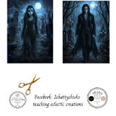 デクパージュ ゴシック ハロウィンさまよう者 アート 薄葉紙