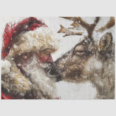 デクパージュ サンタとルドルフ クリスマスの絆 薄葉紙 (正面)