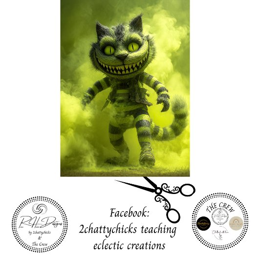 デクパージュ 緑縞猫 魔法の霧 薄葉紙
