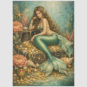 デクパージュ 魔法の人魚の宝物 ファンタジー 薄葉紙 (正面)