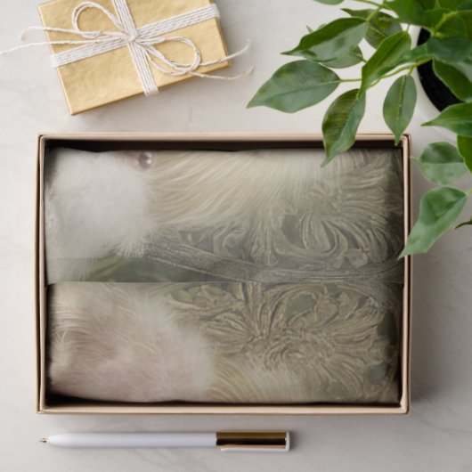 デクペお洒落ージシルキフランスのー茶パーティー 薄葉紙 (ギフト)