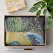 デクペお洒落ージ折衷牛絵を描の 薄葉紙 (ギフト)