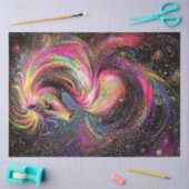 デクペお洒落ージ馬鮮やか抽象芸術旋回 薄葉紙 (クラフト)