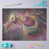 デクペサイケデリックーお洒落グ・イースター・ウサギ 薄葉紙 (クラフト)