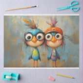 デクページお洒落キャラクターワカドールブラザーズ 薄葉紙 (クラフト)