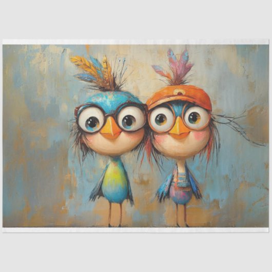 デクページお洒落キャラクターワカドールブラザーズ 薄葉紙 (正面)