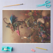 デクページお洒落キャラクターワカドールレディ 薄葉紙 (クラフト)