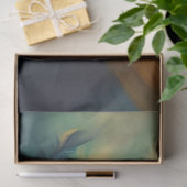 デクページお洒落ティール（緑がかった色）イエローコンアパルト 薄葉紙 (ギフト)