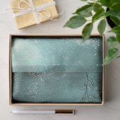 デクページお洒落ティール（緑がかった色）フェアユータリーキャリッジ&ホール 薄葉紙 (ギフト)