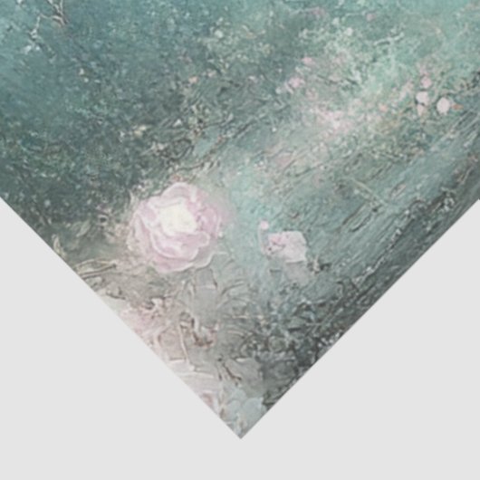 デクページお洒落ティール(緑がかった色)フェアユータリーキャリッジ&ホール 薄葉紙 (詳細)