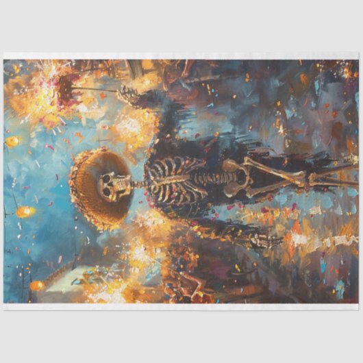 デクページの日のお祝い花火 薄葉紙 (正面)