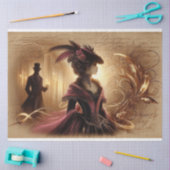 デクページティッシュペーパーゴシックビクトリアンレディ 薄葉紙 (クラフト)