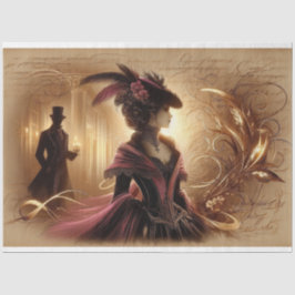 デクページティッシュペーパーゴシックビクトリアンレディ 薄葉紙