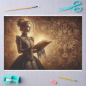 デクページティッシュペーパーゴシックビクトリアンレディ 薄葉紙 (クラフト)