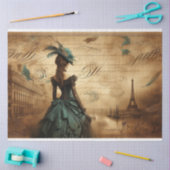 デクページティッシュペーパーゴシックビクトリアンレディ 薄葉紙 (クラフト)