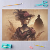 デクページティッシュペーパーゴシックビクトリアンレディ 薄葉紙 (クラフト)