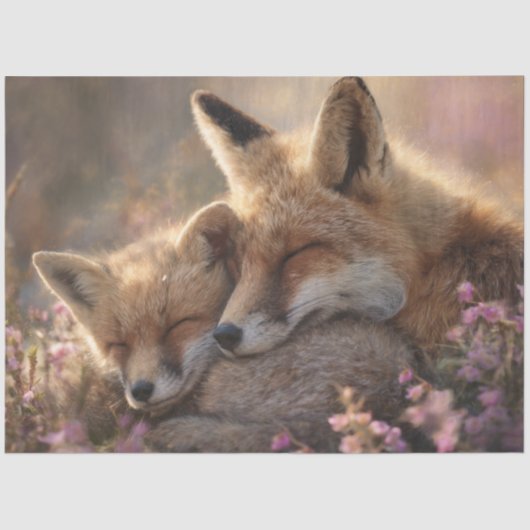 デクページベビー保護キツネバイファーザーキツネ 薄葉紙 (正面)