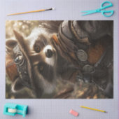 デクページ擬人化ラクーンロビンフード 薄葉紙 (クラフト)