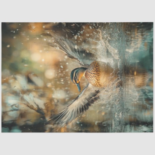 デクページ狩りマラードダックランディング 薄葉紙 (正面)