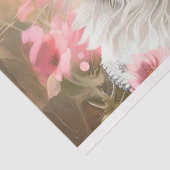 デクページ白黒キャットカップルフィールド花 薄葉紙 (詳細)