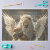 デクページ神話ライオン角度翼プロテクタ 薄葉紙 (クラフト)