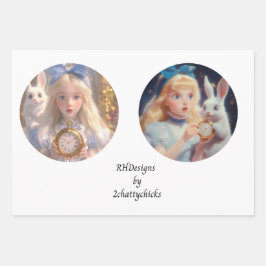 デクページ12インチラウンドファンタジーランドワンダーランド ラッピングペーパーシート