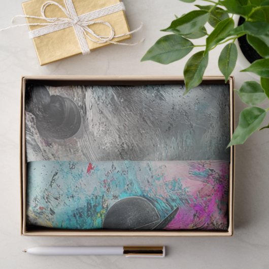 デクペ威厳のあるージブラックホース&ライダー鮮やか 薄葉紙 (ギフト)