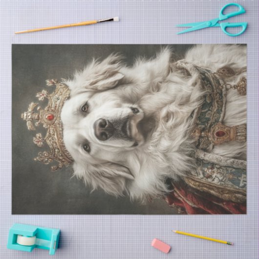 デクペ素晴らしージPyreneesファ王室のミリ 薄葉紙 (クラフト)