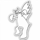 デクランの猫キッド シール (正面)