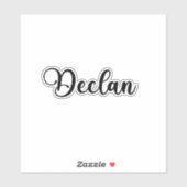 デクラン名 – 手書き書道 シール (シート)