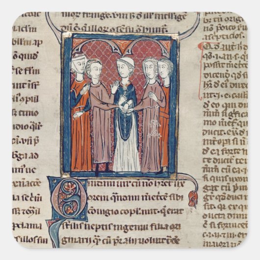 『デクリッツ・ド・グラティエン』の結婚場面 スクエアシール (正面)