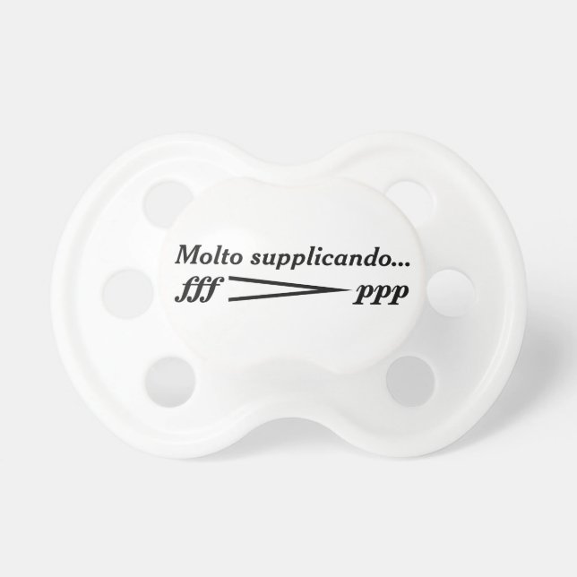 デクレッシェンドの詐欺のmoltoのsupplicando おしゃぶり (正面)